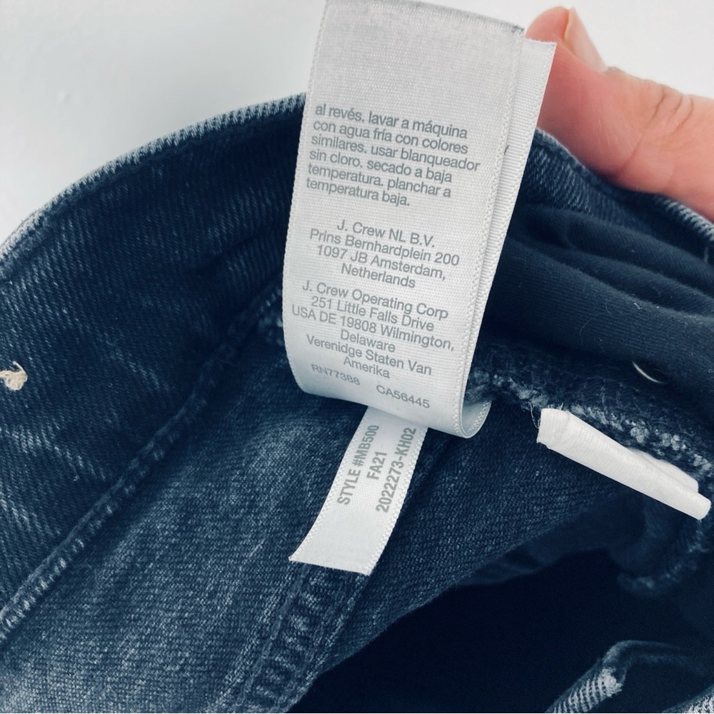 Madewell Tomboy Straight Jeans High Rise Denim Washed Black Women's Size 32 - Picture 13 of 15